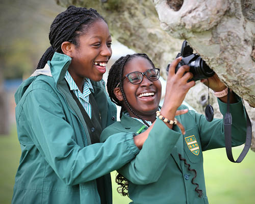 Junior School students Photography lesson