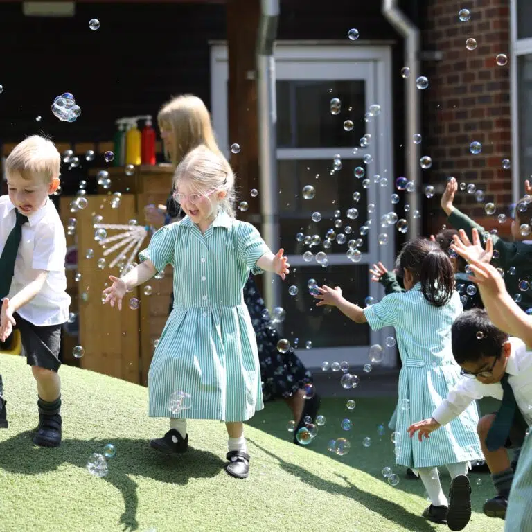 Early Years playing outside