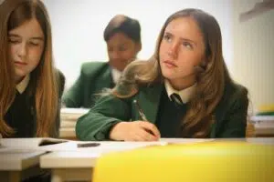 Senior School pupil in a maths lesson