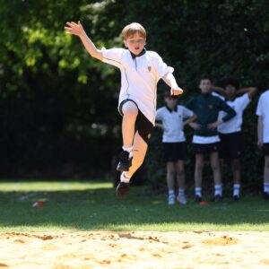 Senior School pupils in a PE lesson