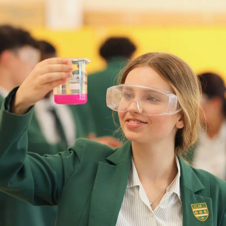 Senior School pupils in a science lesson