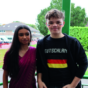 Pupils celebrating culture day