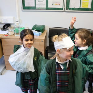 Early Years pupil in the Medical Centre