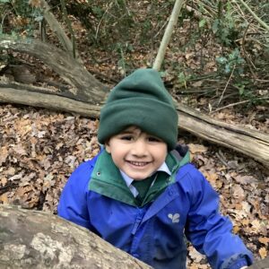 Early Years pupils in Forest School