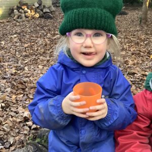 Early Years pupils in Forest School