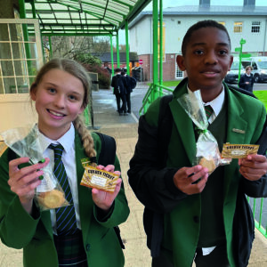 Senior School pupils winning their golden ticket awards