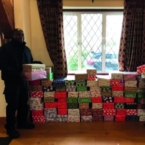 Shoe box appeal to Link to Hope