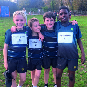 Prep School pupils at Cross Country