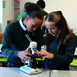 Senior School pupils in a Forensics lesson