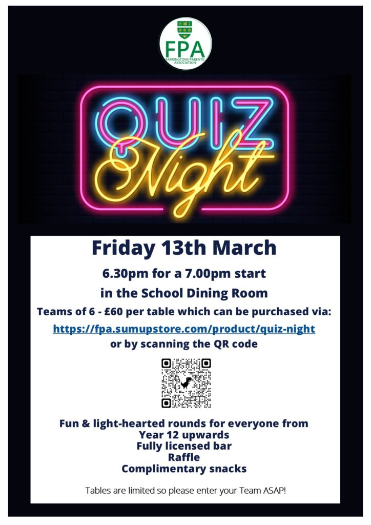 FPA Quiz Night 2026 poster