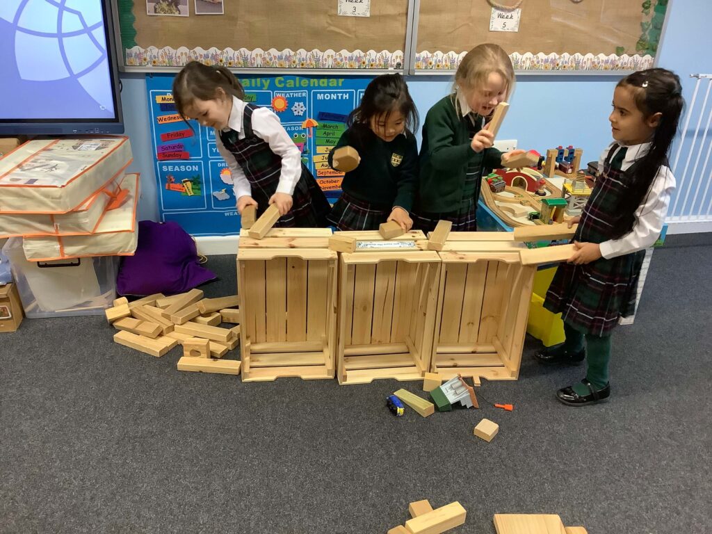 Early Years pupils playing