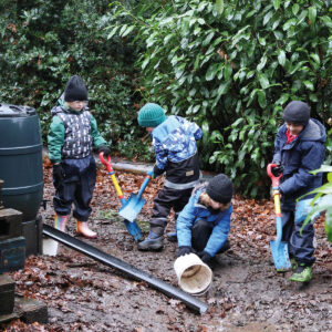 Pupils at Forest School