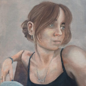 Oil painting by a Year 13 art student