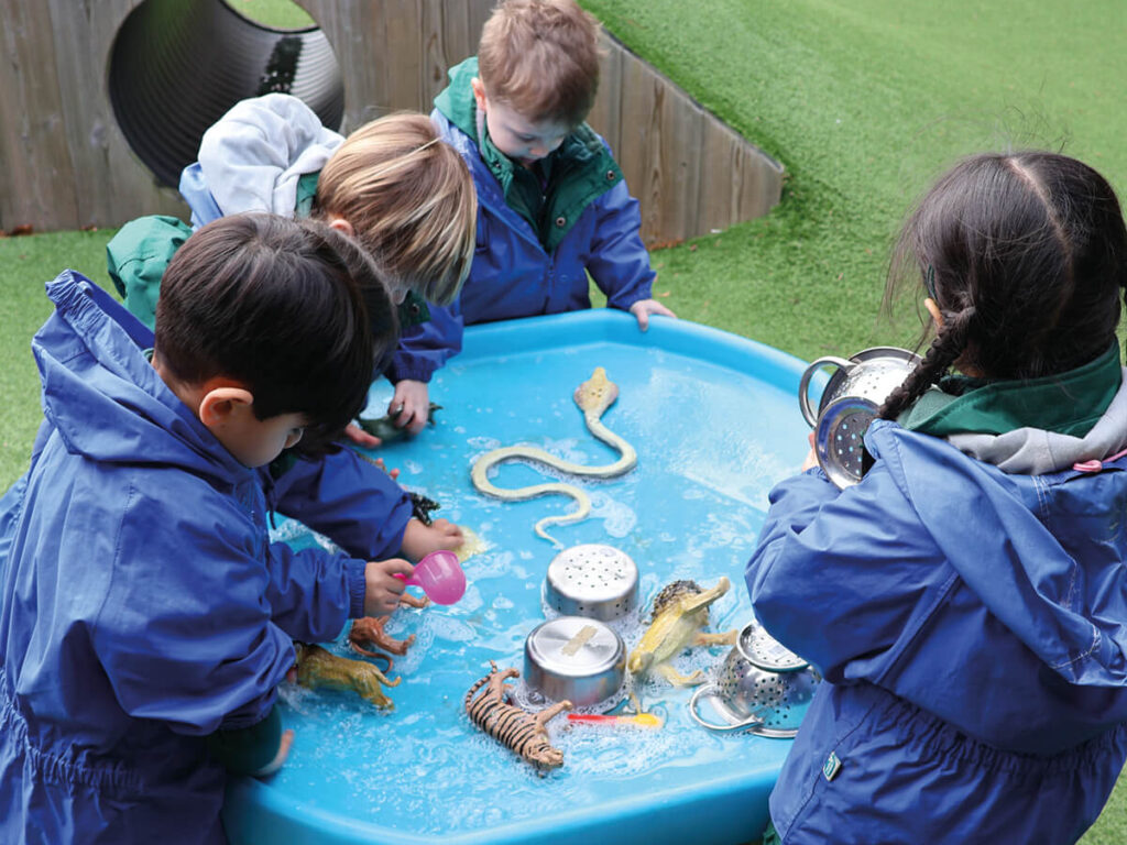Early Years pupil sensory play