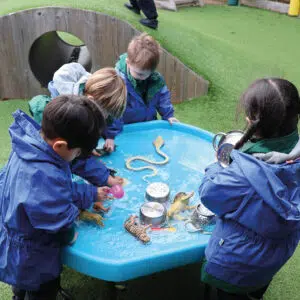 Early Years pupil sensory play