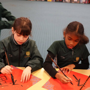 Prep School pupils celebrating Chinese New Year