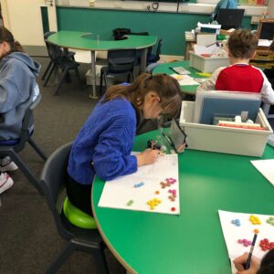 Prep School pupils on numbers day