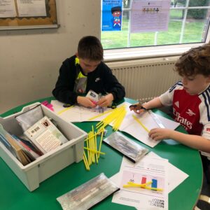 Prep School pupils on numbers day