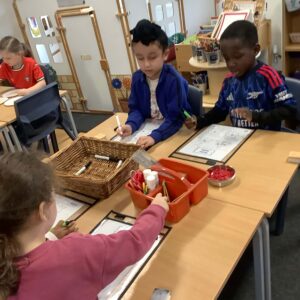 Prep School pupils on numbers day