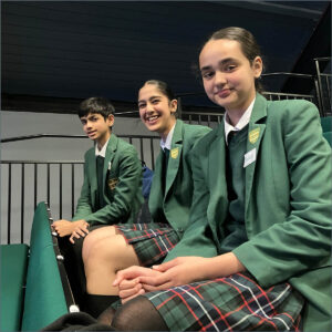 Pupils at a public speaking festival