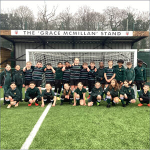 Pupils at Glebe Football Club