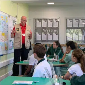 Guest speaker, speaking to Years 4 and 6