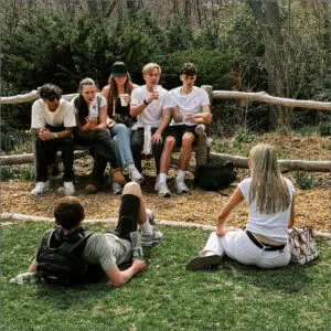 Group of Sixth Formers in New York